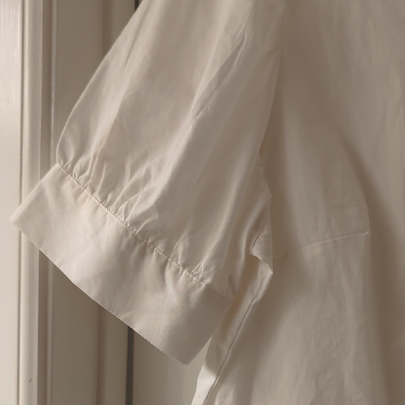 Who What Wear White Puff Sleeve Dress - Picture 5 of 5